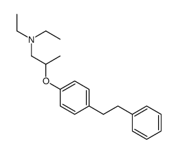 N,N-diethyl-2-[4-(2-phenylethyl)phenoxy]propan-1-amine Structure