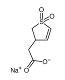 sodium salt of 1,1-dioxo-2-thiolen-4-ylacetic acid结构式