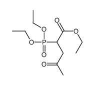 ethyl 2-diethoxyphosphoryl-4-oxopentanoate结构式