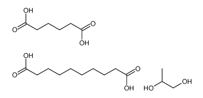 decanedioic acid,hexanedioic acid,propane-1,2-diol Structure