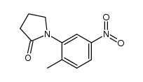 1-(2-methyl-5-nitrophenyl)pyrrolidin-2-one结构式