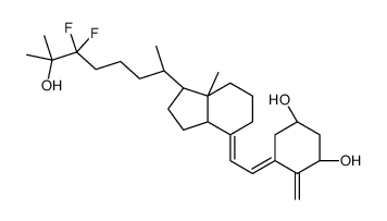 (1R,3S,5E)-5-[(2E)-2-[(3aS,7aR)-1-(6,6-difluoro-7-hydroxy-7-methyloctan-2-yl)-7a-methyl-2,3,3a,5,6,7-hexahydro-1H-inden-4-ylidene]ethylidene]-4-methylidenecyclohexane-1,3-diol结构式