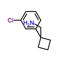 1-[1-(3-Chlorophenyl)cyclobutyl]methanamine structure