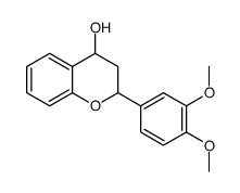 2-(3,4-dimethoxyphenyl)-3,4-dihydro-2H-chromen-4-ol结构式