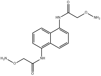N,N'-(萘-1,5-二基)双[2-(氨基氧基)乙酰胺]结构式
