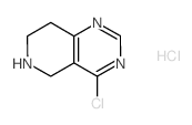 4-Chloro-5,6,7,8-tetrahydropyrido[4,3-d]pyrimidine HCl结构式