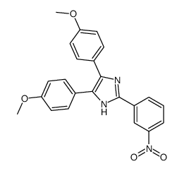 4,5-bis(4-methoxyphenyl)-2-(3-nitrophenyl)-1H-imidazole Structure
