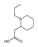 (1-Propyl-2-piperidinyl)acetic acid结构式