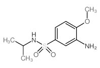 3-Amino-N-isopropyl-4-methoxy-benzenesulfonamide结构式