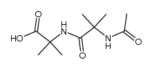 Alanine,N-(N-acetyl-2-methylalanyl)-2-methyl- (9CI) Structure