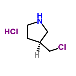 (3S)-3-(Chloromethyl)pyrrolidine hydrochloride (1:1) Structure