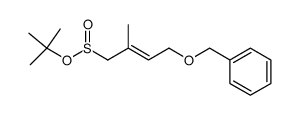 2-methyl-4-(phenylmethoxy)but-2-ene-1-sulfinate de 1,1-dimethylethyle结构式