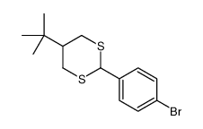 2-(4-bromophenyl)-5-tert-butyl-1,3-dithiane Structure