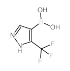 (5-(三氟甲基)-1H-吡唑-4-基)硼酸结构式