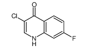 3-Chloro-7-fluoro-4-hydroxyquinoline结构式