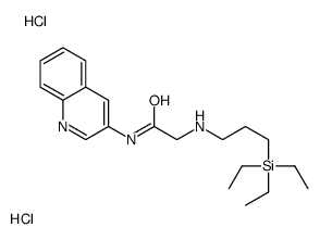 N-quinolin-3-yl-2-(3-triethylsilylpropylamino)acetamide,dihydrochloride Structure
