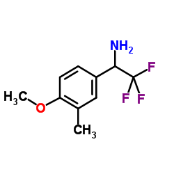 2,2,2-Trifluoro-1-(4-methoxy-3-methylphenyl)ethanamine结构式