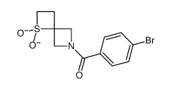 (4-bromophenyl)-(1,1-dioxido-1λ4-thia-6-azaspiro[3.3]heptan-6-yl)methanone Structure