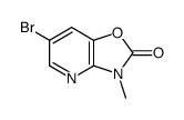 6-bromo-3-methyl-[1,3]oxazolo[4,5-b]pyridin-2-one结构式