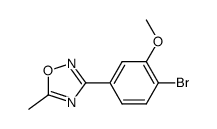 3-(4-bromo-3-methoxyphenyl)-5-methyl-1,2,4-oxadiazole Structure