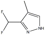 3-(DIFLUOROMETHYL)-4-METHYL-1H-PYRAZOLE结构式
