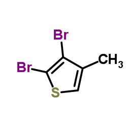 2,3-Dibromo-4-methylthiophene structure