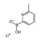 Lithium hydrogen-6-methylpyridine-2-boronate结构式