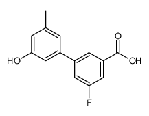 3-fluoro-5-(3-hydroxy-5-methylphenyl)benzoic acid结构式