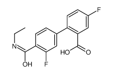 2-[4-(ethylcarbamoyl)-3-fluorophenyl]-5-fluorobenzoic acid Structure