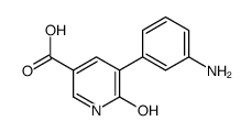 5-(3-aminophenyl)-6-oxo-1H-pyridine-3-carboxylic acid Structure