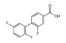 4-(2,5-difluorophenyl)-3-fluorobenzoic acid结构式