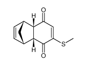 (1R,4S,4aR,8aS)-6-Methylsulfanyl-1,4,4a,8a-tetrahydro-1,4-methano-naphthalene-5,8-dione结构式