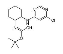 tert-butyl N-[2-[(6-chloropyrimidin-4-yl)amino]cyclohexyl]carbamate结构式