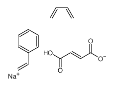 sodium,buta-1,3-diene,(E)-4-hydroxy-4-oxobut-2-enoate,styrene Structure