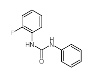 1-(2-fluorophenyl)-3-phenyl-urea结构式