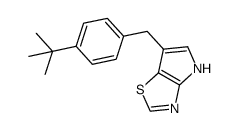 6-(4-tert-butylbenzyl)-4H-pyrrolo[2,3-d][1,3]thiazole结构式