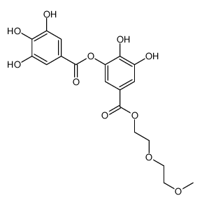 [2,3-dihydroxy-5-[2-(2-methoxyethoxy)ethoxycarbonyl]phenyl] 3,4,5-trihydroxybenzoate Structure