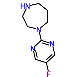 1-(5-Fluoro-2-pyrimidinyl)-1,4-diazepane Structure