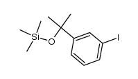 3-[1'-methyl-1'-(trimethylsilyloxy)ethyl]iodobenzene结构式