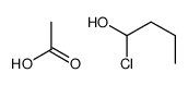 acetic acid,1-chlorobutan-1-ol结构式
