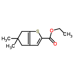 Ethyl 5,5-dimethyl-5,6-dihydro-4H-cyclopenta[b]thiophene-2-carboxylate Structure