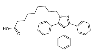 3,4,5-triphenyl-1H-pyrazole-1-nonanoic acid结构式