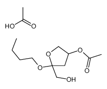 acetic acid,[5-butoxy-5-(hydroxymethyl)oxolan-3-yl] acetate Structure