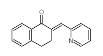 (2E)-2-(pyridin-2-ylmethylidene)-3,4-dihydronaphthalen-1-one结构式