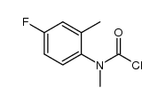 (4-fluoro-2-methylphenyl)(methyl)carbamic chloride Structure