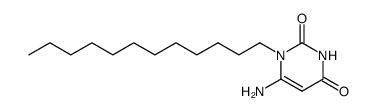 6-amino-1-dodecyl-2,4-pyrimidinedione Structure
