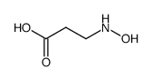 3-(N-hydroxyamino)propanoic acid结构式
