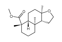 methyl 8α,12-epoxy-13,14,15,16-tetranorlabdan-19-oate结构式