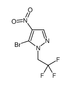 5-Bromo-4-nitro-1-(2,2,2-trifluoroethyl)-1H-pyrazole结构式