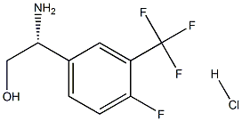 (R)-2-aMino-2-(4-fluoro-3-(trifluoroMethyl)phenyl)ethanol hydrochloride structure